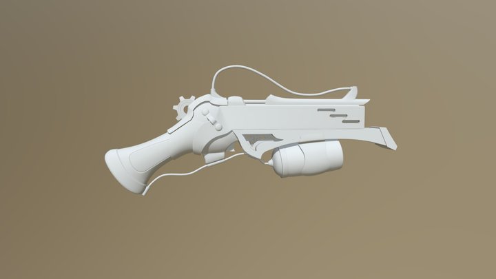 Steampunk Gun HP 3D Model
