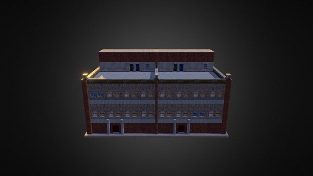 Modular Building 3D Model