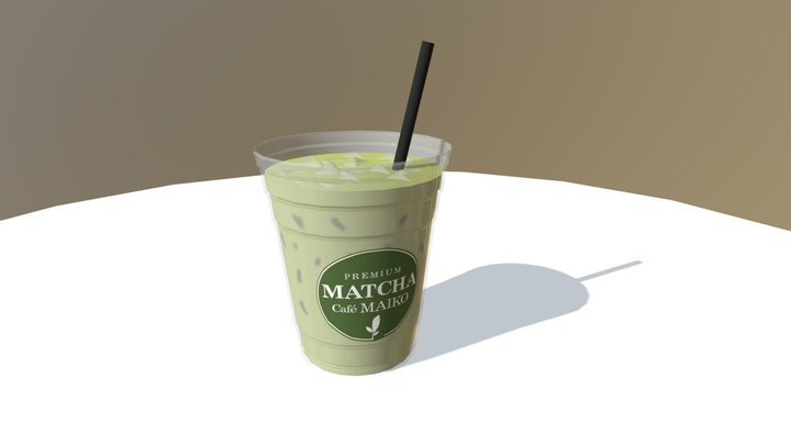 Matcha Latte 3D Model