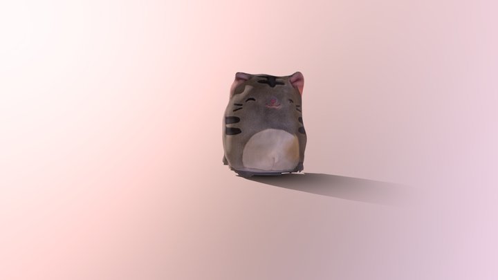 gray cat 3D Model