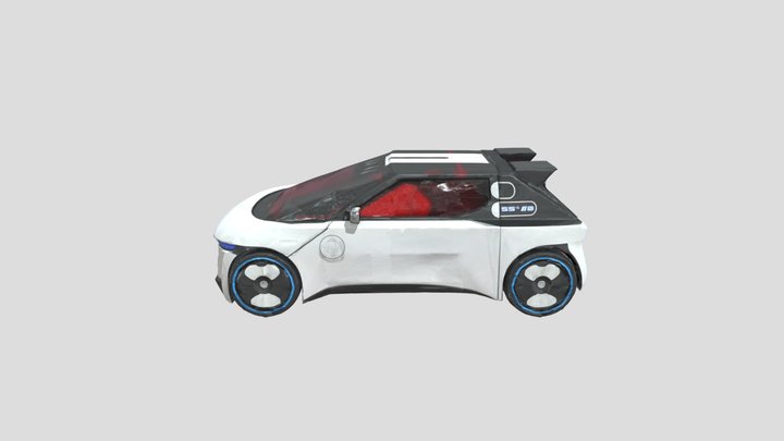 Futuristic Concept Car 3D Model