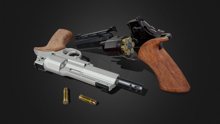 Mateba 6 Unica Autorevolver 3D Model