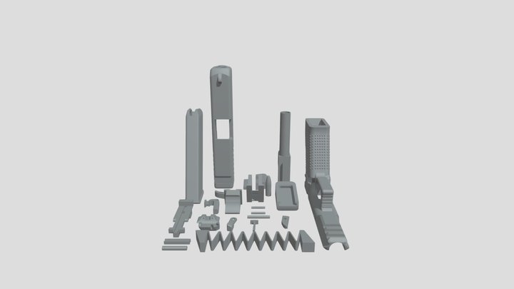 Glock 19 stl (for 3Dprinting) 3D Model