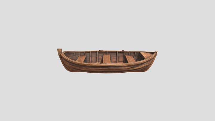 Realistic 3D Boat Model