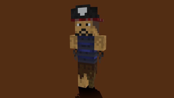 Minecraft Pirate model 3D Model