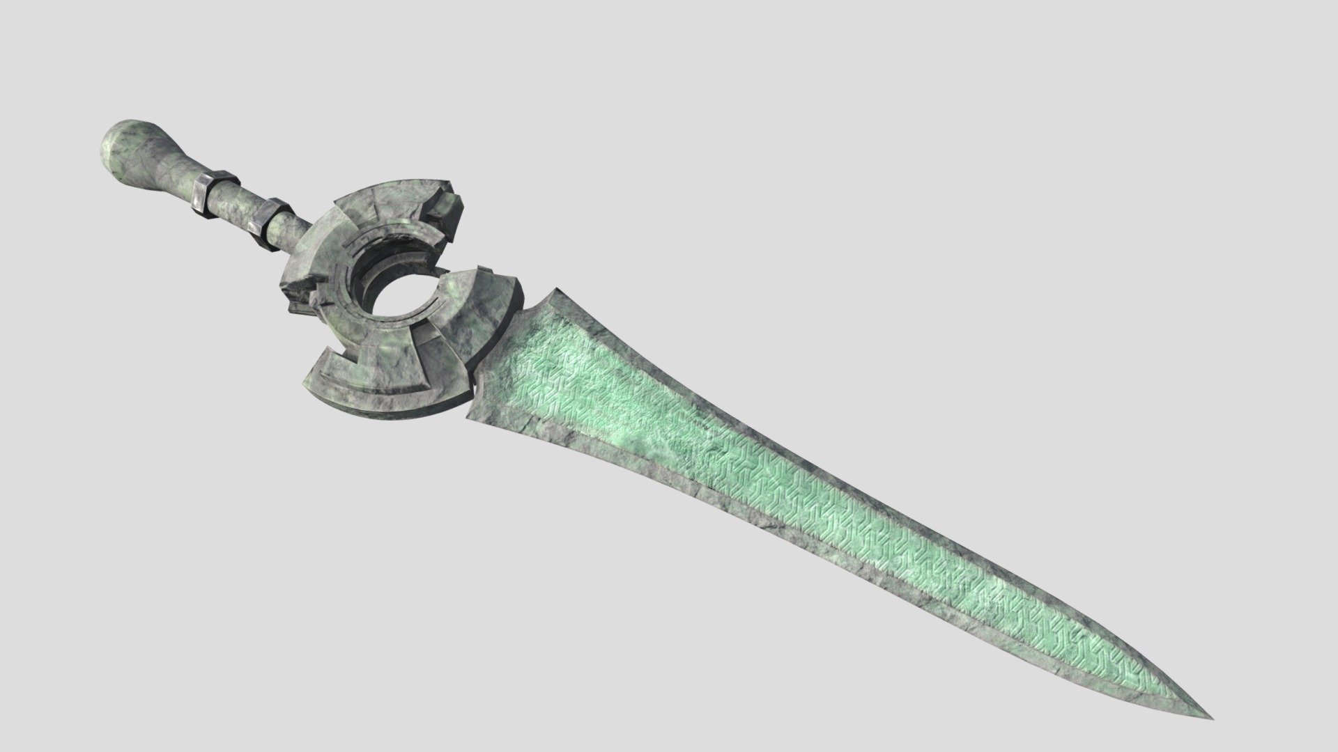 Stone Jade Sword - Download Free 3D model by Umbra21 (@justinsong ...