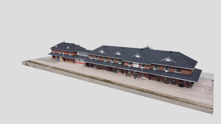 Train Station 3D Model