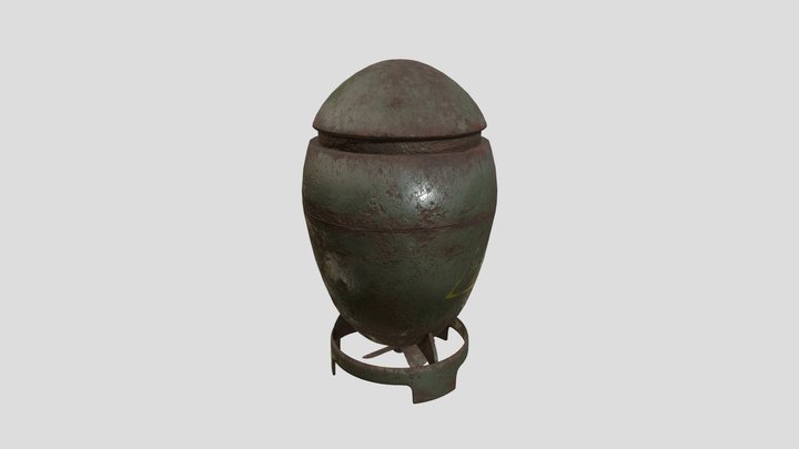 Rusted Nuke 3D Model