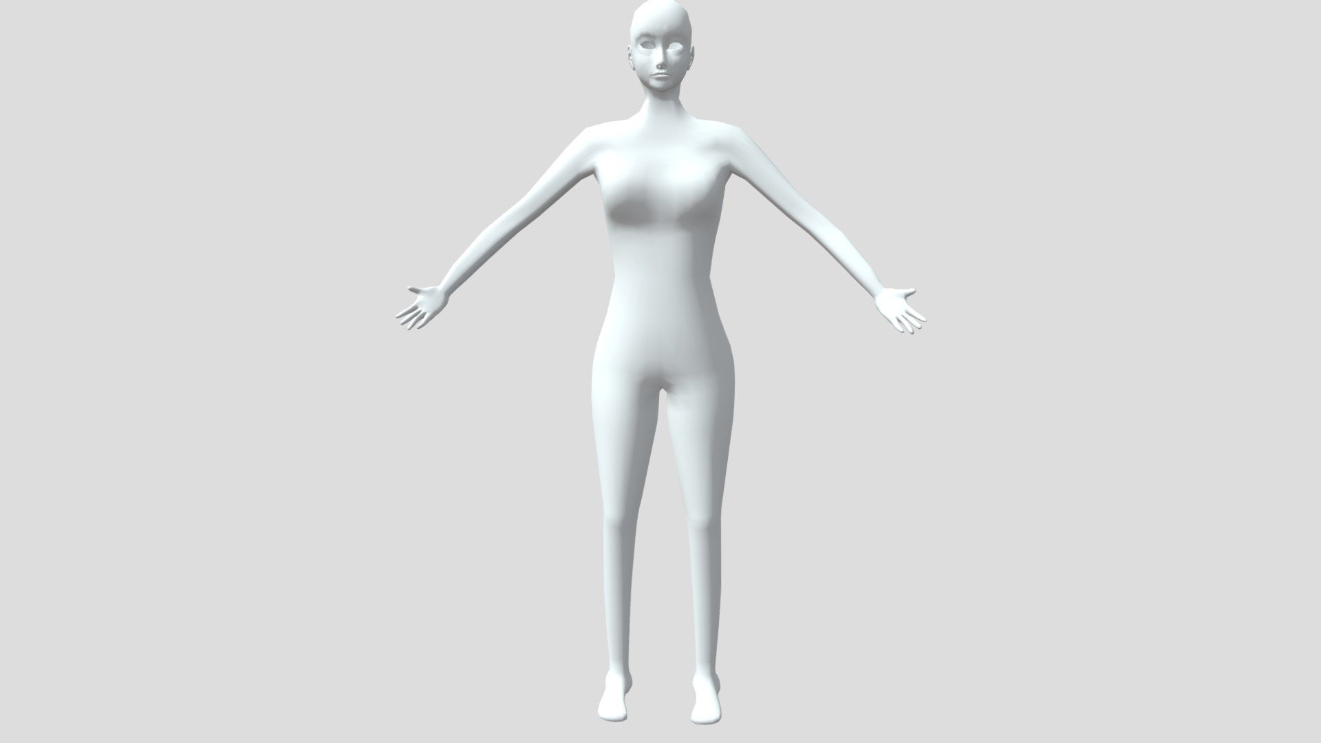 Female figure model (rigged)