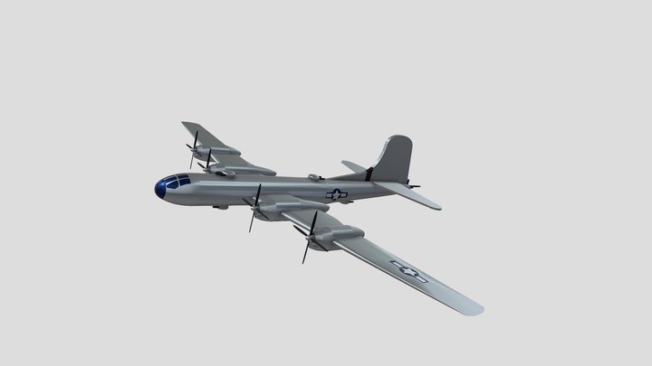 Boeing B-29 Superfortress 3D Model