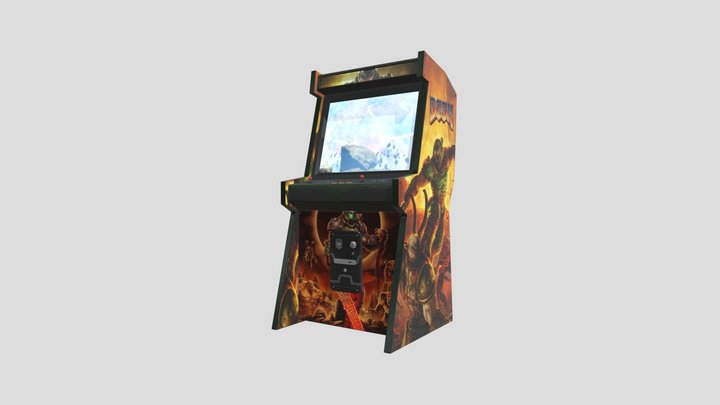 Arcade Machine Doom 3D Model