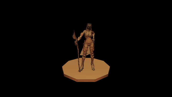 Warrior-girl (3) impian789 3D Model