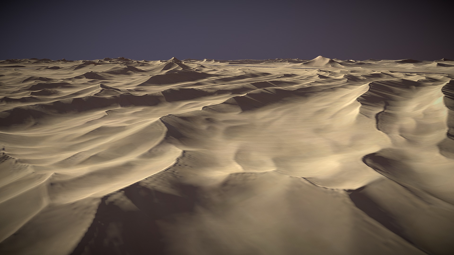 3D model Dunes - This is a 3D model of the Dunes. The 3D model is about a large desert landscape.
