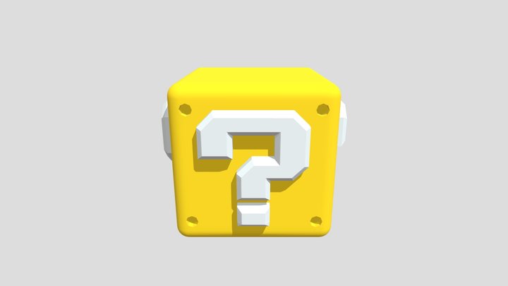 Mario Block 3D Model