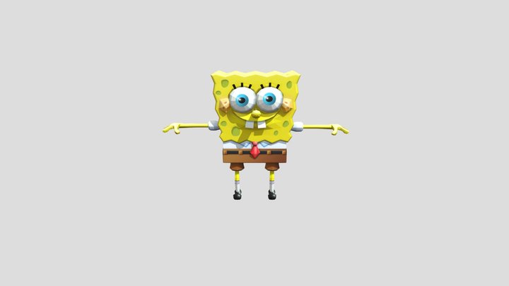 Memes spongebob rig 3D Model