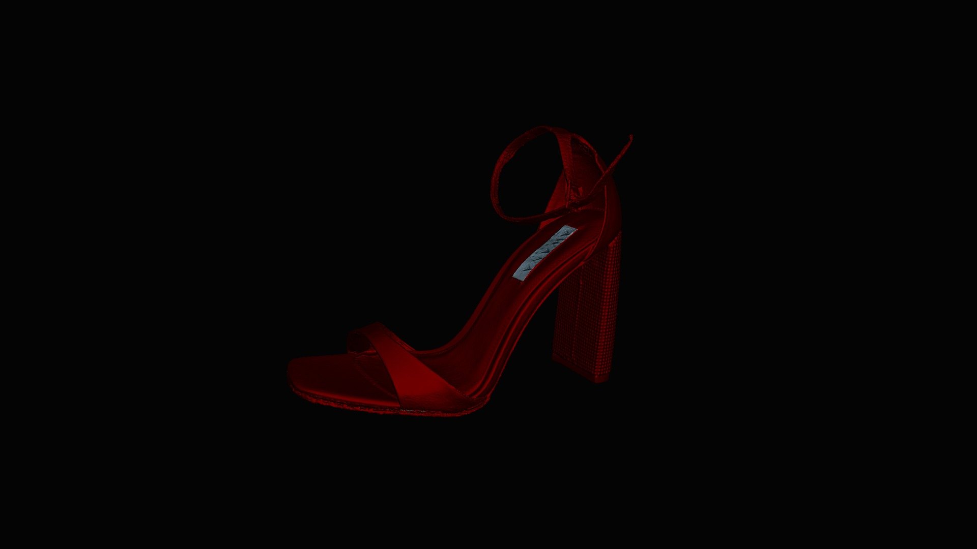 High heeled shoes