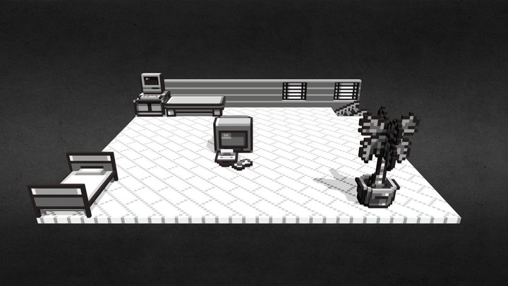 Pokémon - Red's Bedroom 3D Model