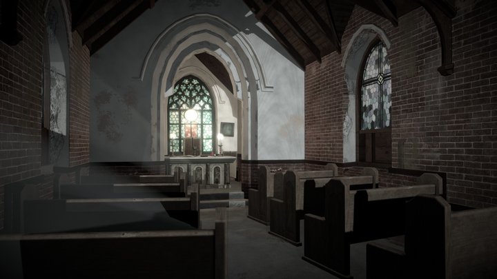 Chapel Final Texture 3D Model
