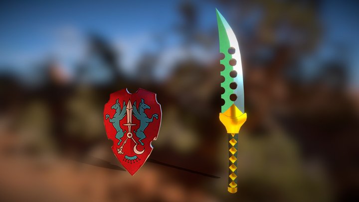 Nanatsu No Taizai "LostVayne" + shield 3D Model