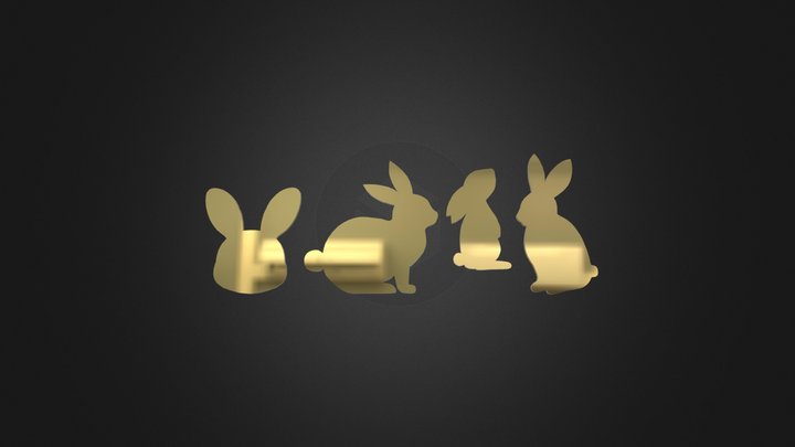 Bunny pendants – Modello 3D gratuito STL