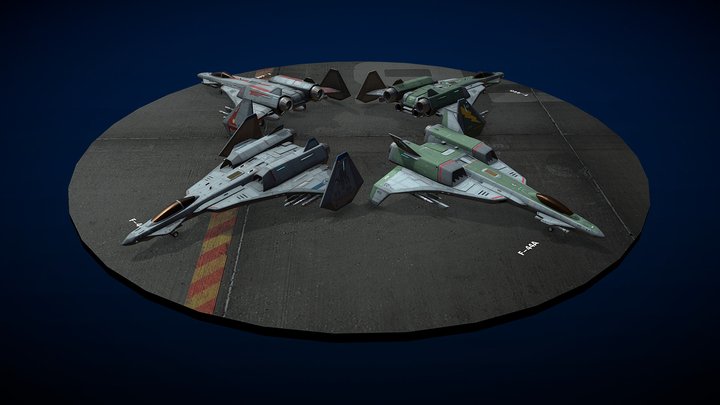 F-44 Rapier II – Modèle 3D gratuit STL