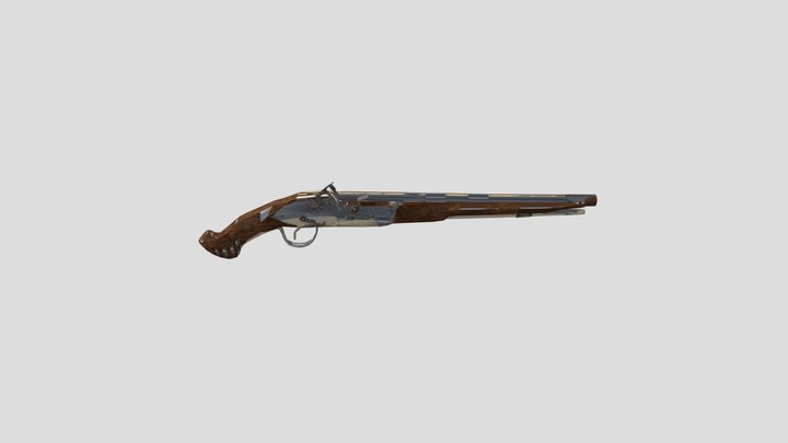 Flintlock Final Render 3D Model