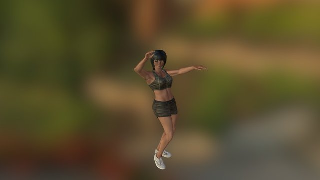 Gina Dancing 3D Model