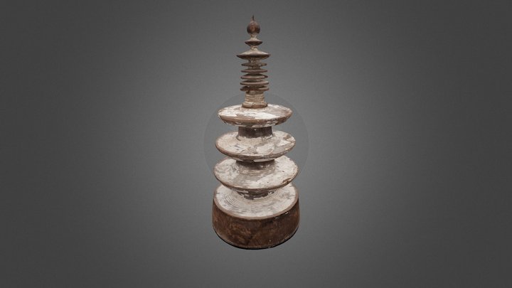 Model Pagoda (百万塔 Hyakumantô) 3D Model