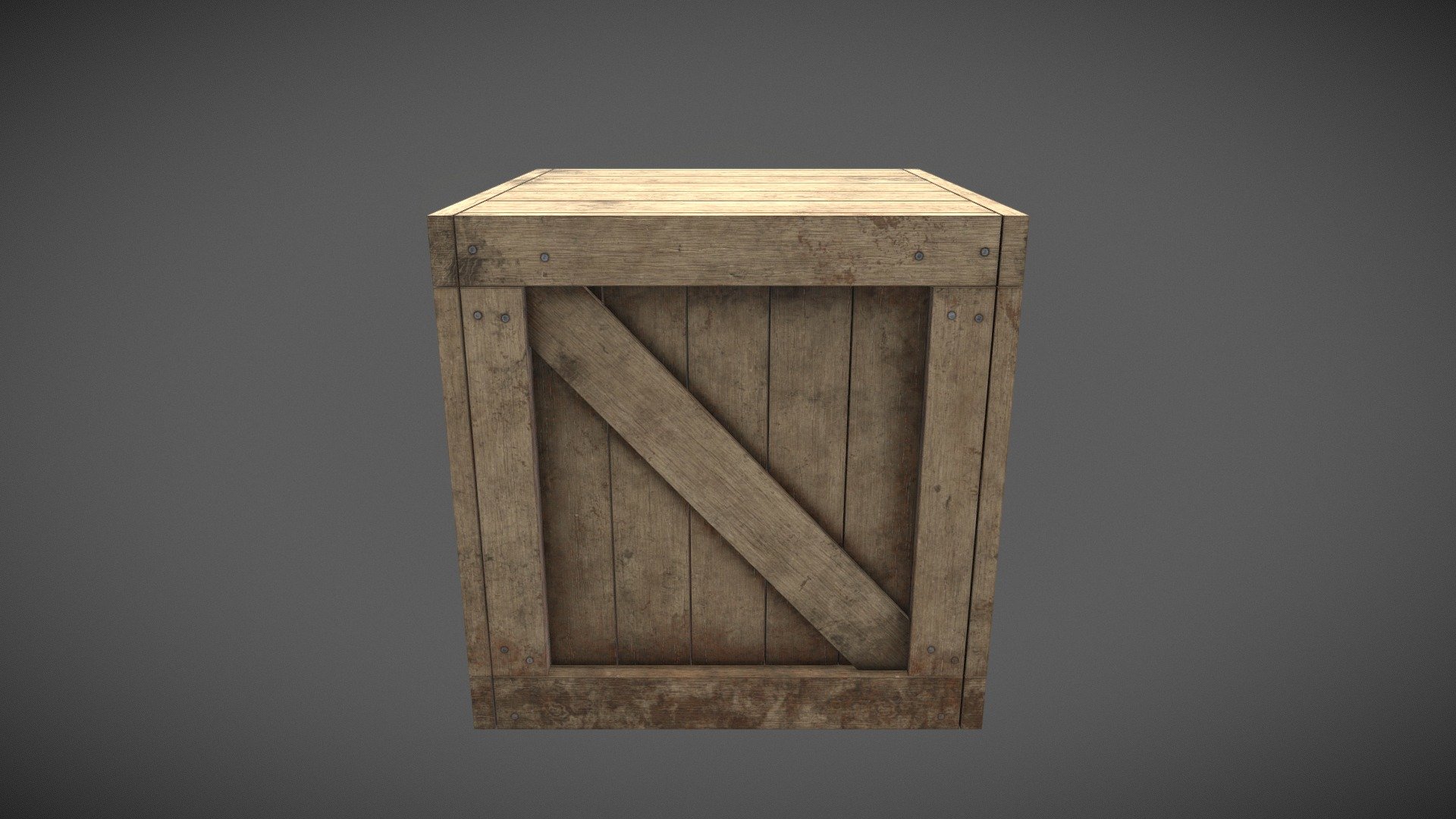 Wooden Crate Download Free 3D model by Nicholas Butler (BonsaiButler