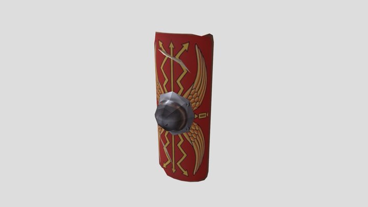 SM_ RomanShield 3D Model