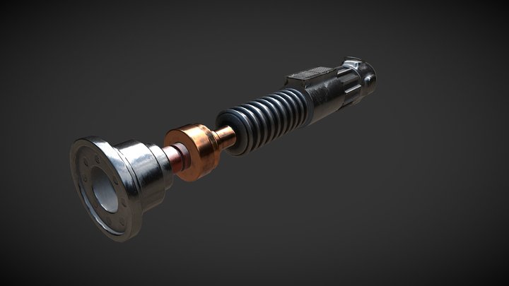Obi Wan Lightsaber 3D Model