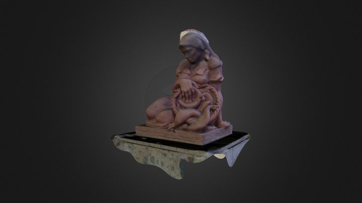 Monumento a la Vendedora de Pescado 3D Model