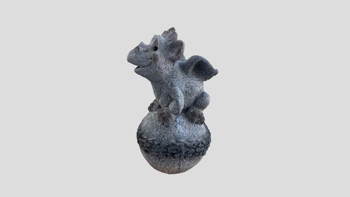 Dragon Statue - Smooth 3D Model