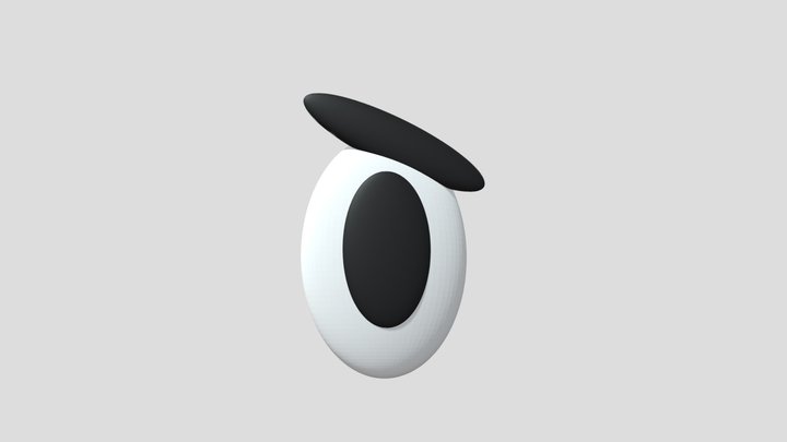 Cartoony Eye 3D Model