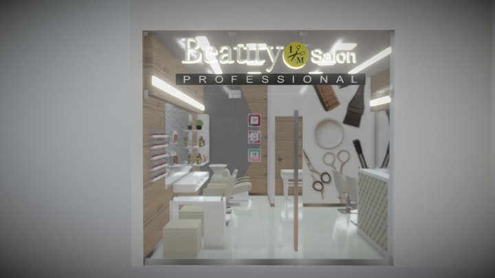 Hair Salon Proposal 1 3D Model