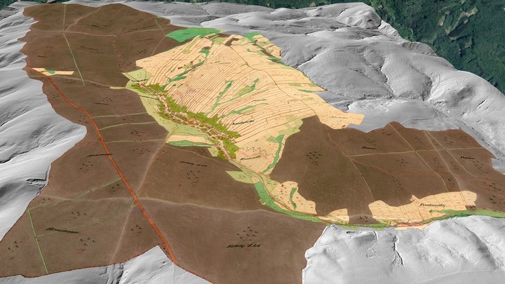 Jankovice v roce 1827 3D Model