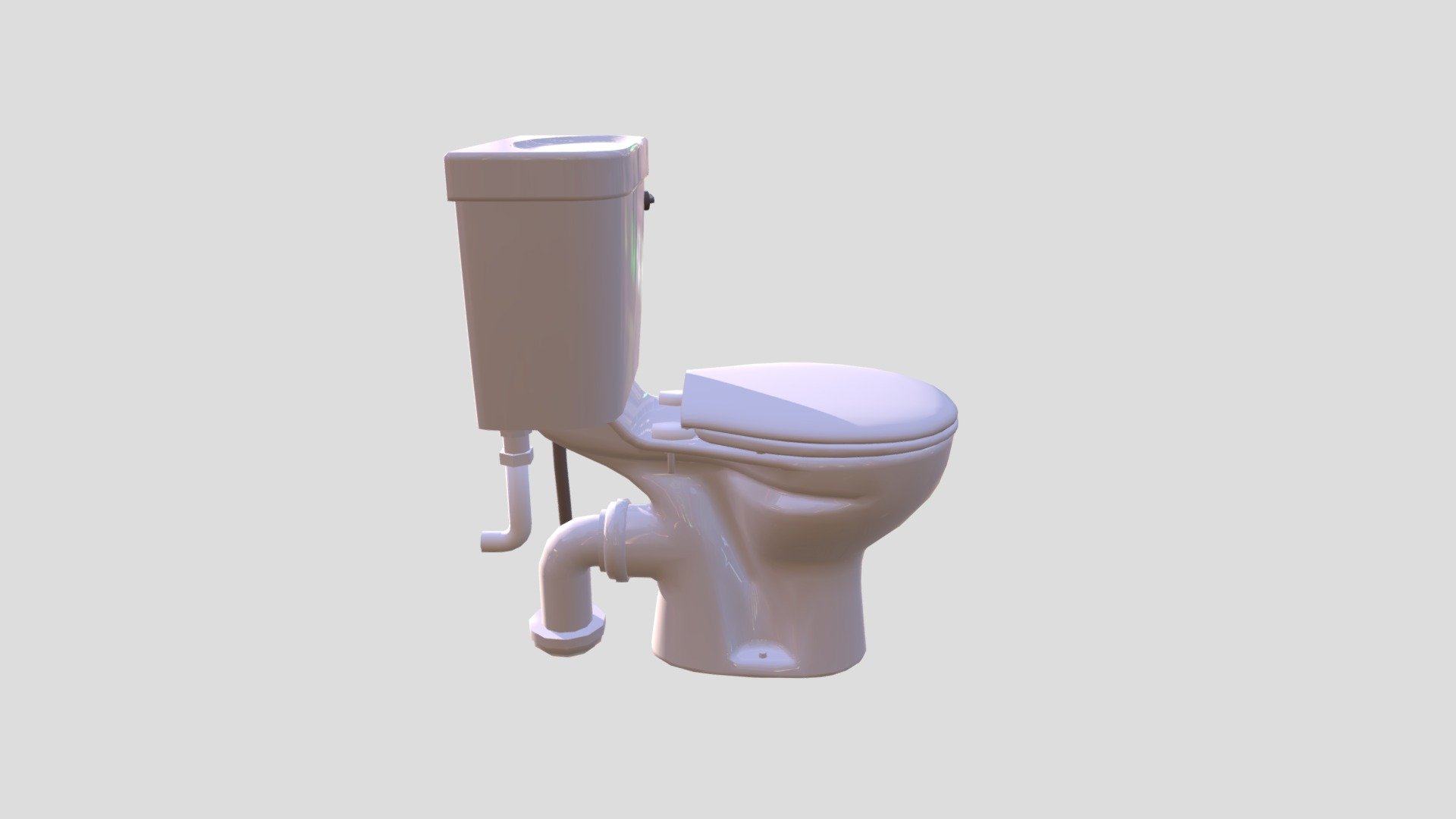 Qualitas Bathrooms toilet low poly