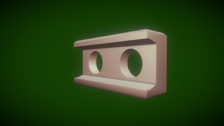 TpESTATE Ecological Channel Hollow Block 3D Model