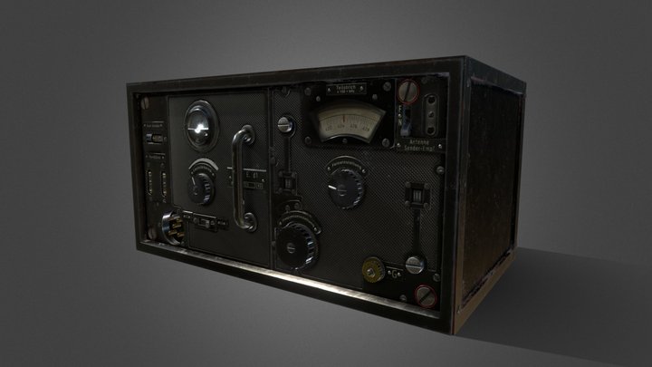 WW2 Radio 3D Model