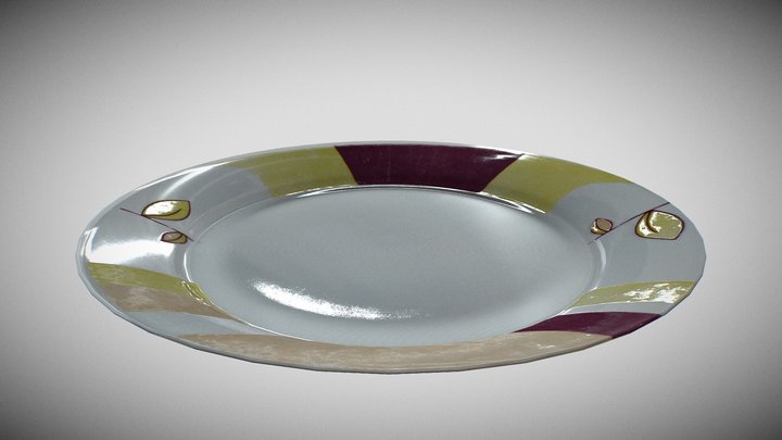 Plato porcelana 3D Model