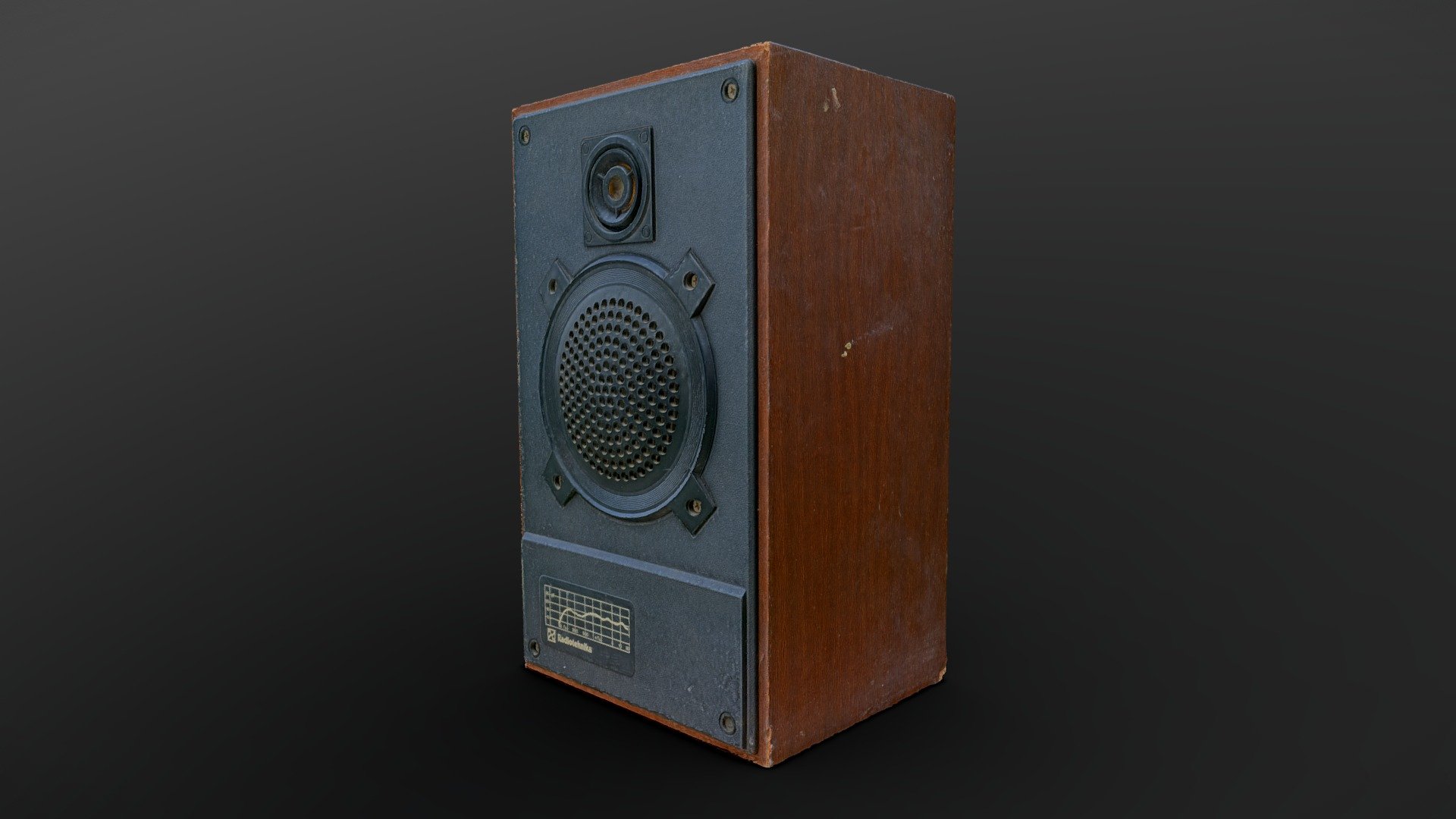 Old soviet audio speaker "Radiotehnika" [FREE] - Download Free 3D model ...