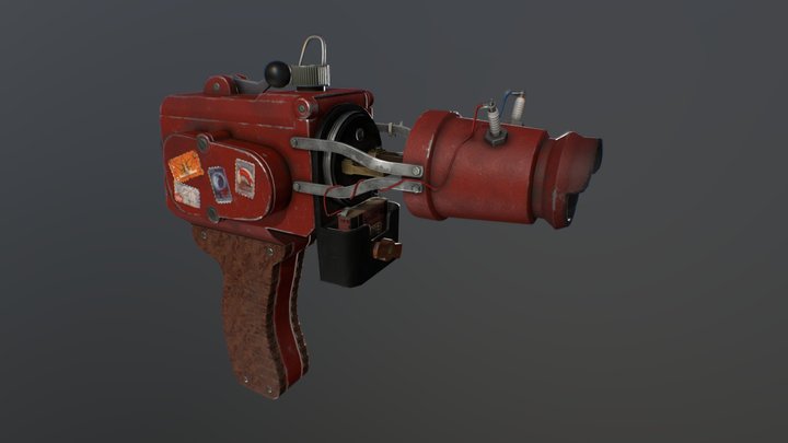 Soviet plasma gun 3D Model