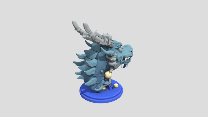 Free Printable Dragon Bust | STL Miniature