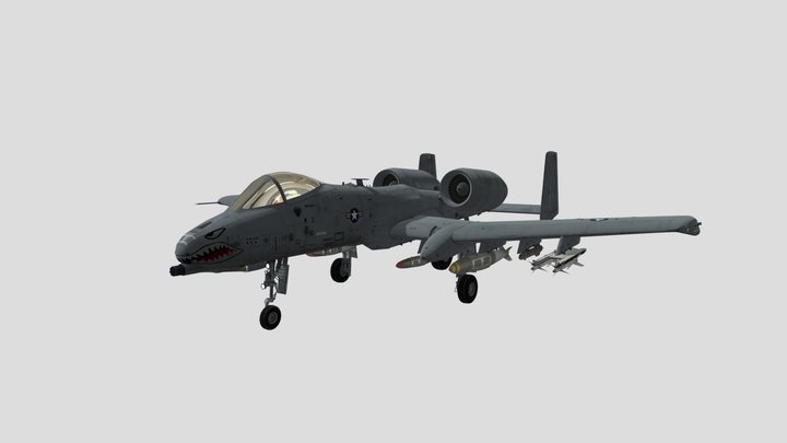 A-10 Thunderbolt II 3D Model 3D Model