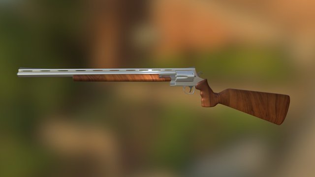 Revolving rifle 3D Model
