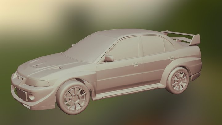 Mitsubishi Evo 6 3D Model