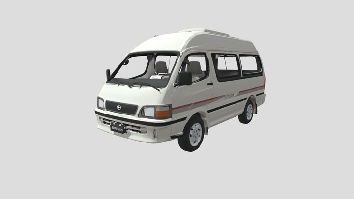 Toyota Hiace Grand Cabin 2000 3D Model