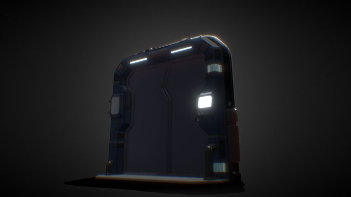 SCIFI Mechanical Door 3D Model