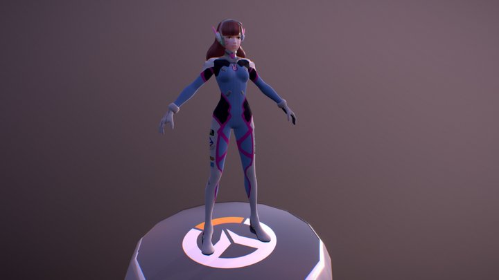 Dva from overwatch 3D Model