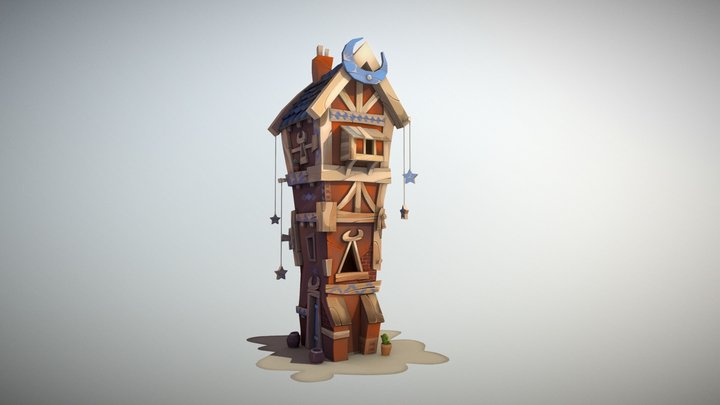 Moon House 3D Model
